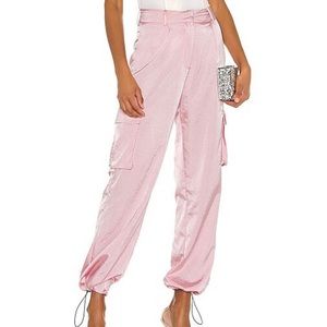 Brand New Superdown Seleste Drawstring Jogger Pant In Pink